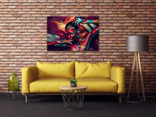 Obraz Farebný portrét ženy - 60 x 40 cm