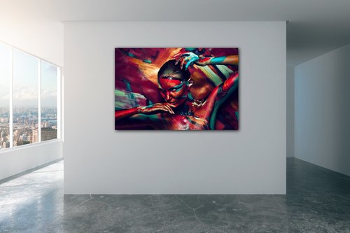 Obraz Farebný portrét ženy - 60 x 40 cm