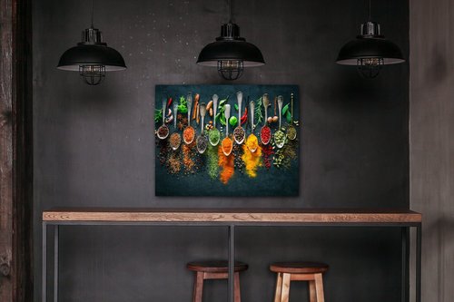 Obraz Korenie na lyžičkách - 90 x 70 cm