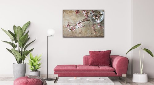 Obraz Ružové kvety vo váze - 60 x 40 cm