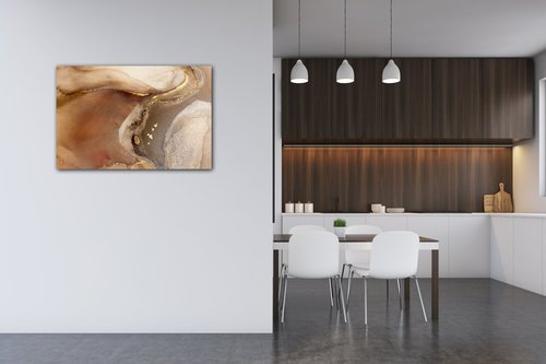 Obraz Abstrakt zlatý mramor - 60 x 40 cm