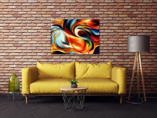 Obraz Pestrofarebný abstrakt - 70 x 50 cm