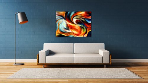 Obraz Pestrofarebný abstrakt - 70 x 50 cm