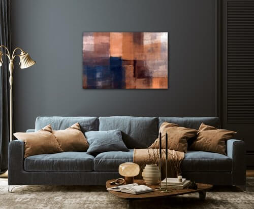 Obraz Kresba abstraktné obdlžníky - 90 x 60 cm