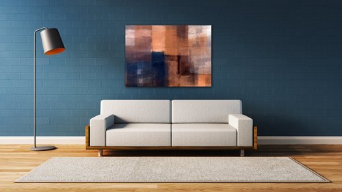 Obraz Kresba abstraktné obdlžníky - 70 x 50 cm