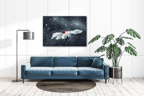 Obraz Lienka na kvetine - 60 x 40 cm