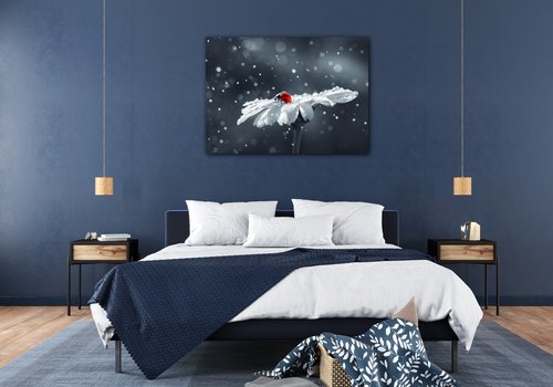 Obraz Lienka na kvetine - 70 x 50 cm