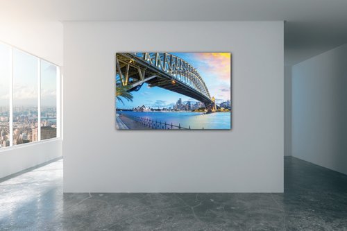 Obraz Osvietený most - 90 x 60 cm