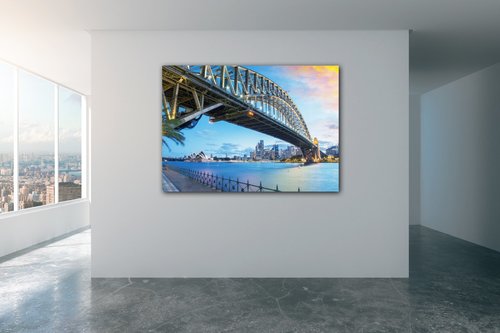 Obraz Osvietený most - 70 x 50 cm
