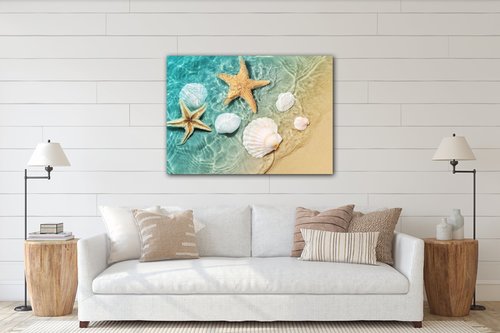 Obraz Mušle pri mori - 70 x 50 cm