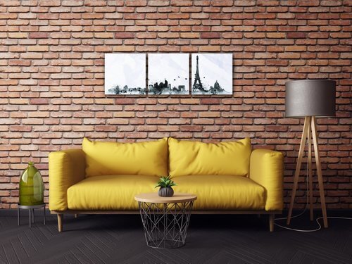 Obraz Paríž panorama - 90 x 30 cm (3 dielny)