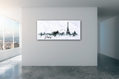 Obraz Paríž panorama - 90 x 40 cm