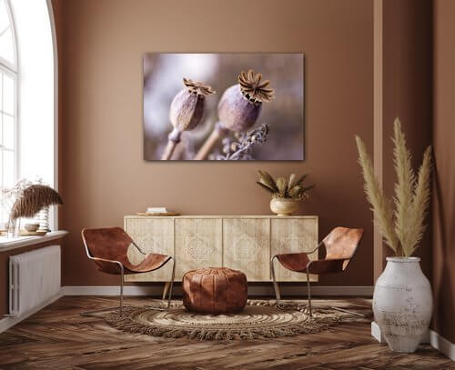 Obraz Suché kvety škandinásky štýl - 90 x 60 cm