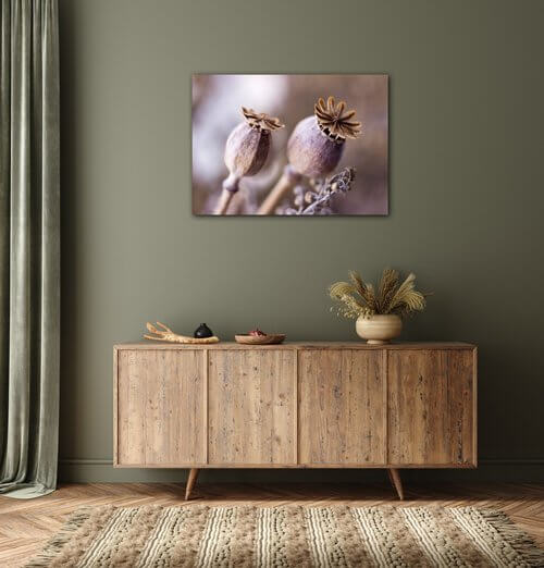 Obraz Suché kvety škandinásky štýl - 70 x 50 cm