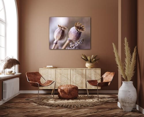 Obraz Suché kvety škandinásky štýl - 90 x 70 cm