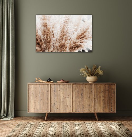 Obraz Suchá tráva škandinávsky štýl - 90 x 60 cm
