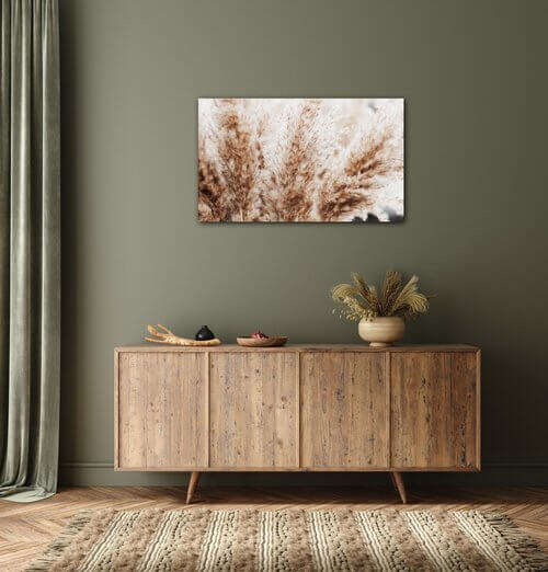 Obraz Suchá tráva škandinávsky štýl - 50 x 30 cm