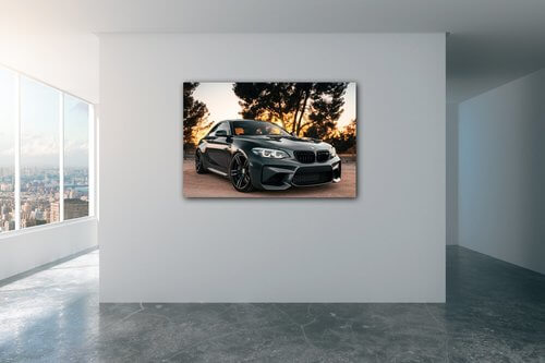 Obraz BMW M2 čierne - 90 x 60 cm