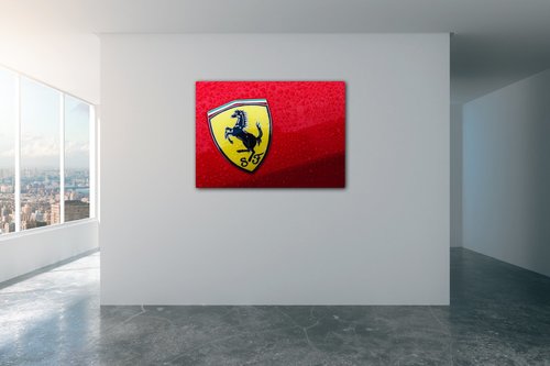 Obraz Ferrari znak - 70 x 50 cm