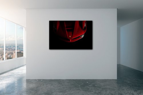 Obraz Ferrari červené detail - 90 x 60 cm