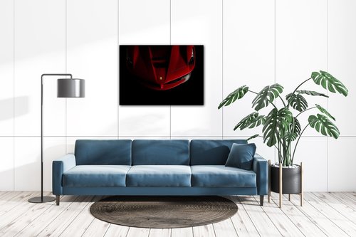 Obraz Ferrari červené detail - 70 x 50 cm