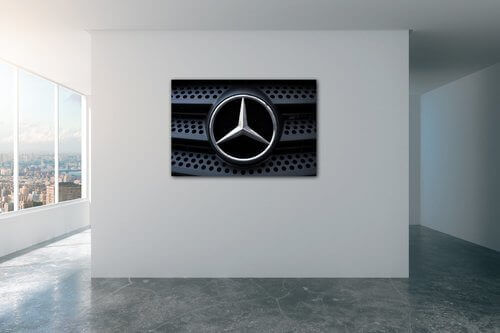 Obraz Mercedes znak - 90 x 60 cm