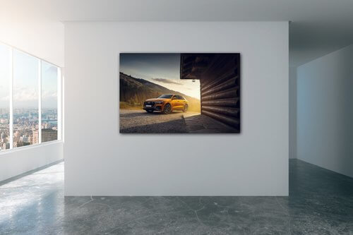Obraz Audi Q8 oranžová - 60 x 40 cm