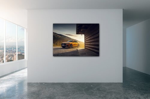 Obraz Audi Q8 oranžová - 70 x 50 cm