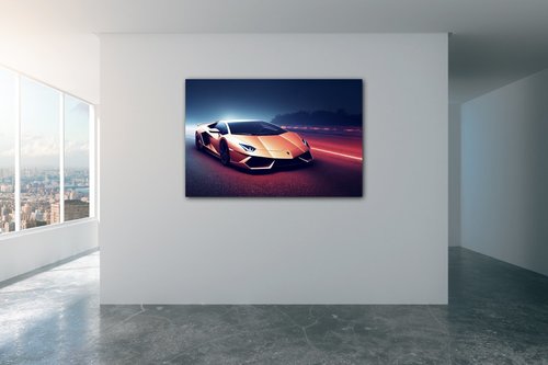 Obraz Lamborghini ilustrácia - 60 x 40 cm