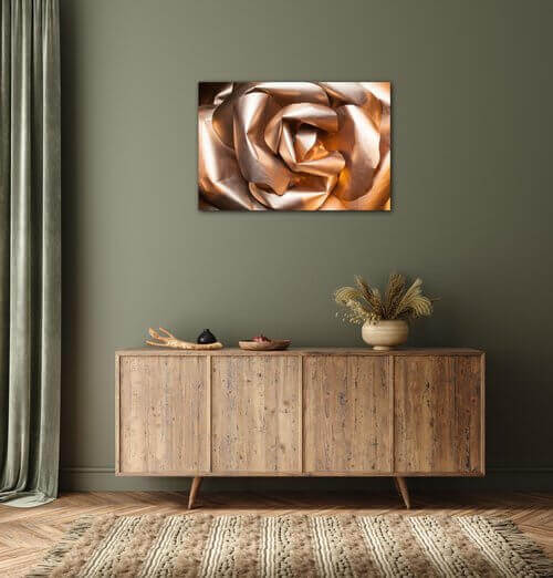 Obraz Abstrakt zlatá ruža - 60 x 40 cm