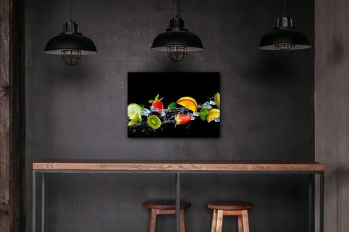 Obraz Ovocie vo vode - 70 x 50 cm