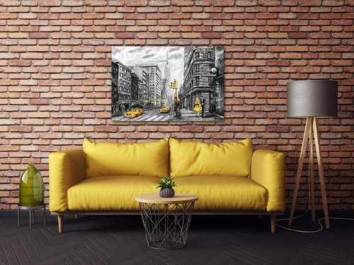 Obraz New York žlté detaily - 90 x 60 cm