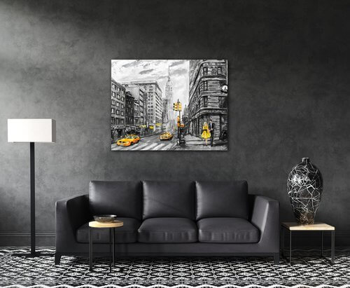 Obraz New York žlté detaily - 90 x 70 cm