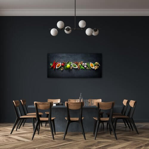 Obraz Druhy korenie - 90 x 40 cm