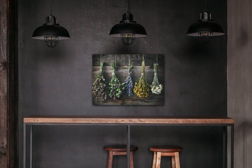 Obraz Suché kvety - 70 x 50 cm