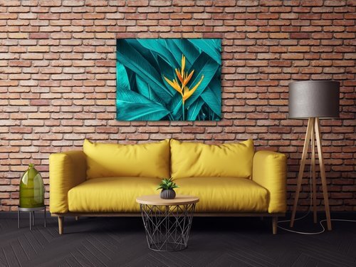 Obraz Oranžový kvet - 90 x 70 cm