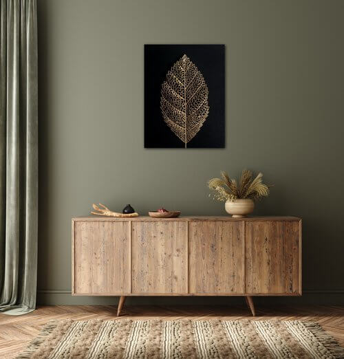 Obraz Zlatý list - 70 x 90 cm