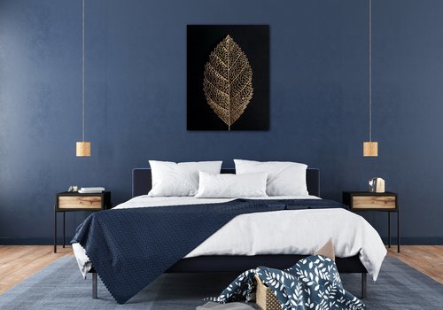 Obraz Zlatý list - 70 x 90 cm