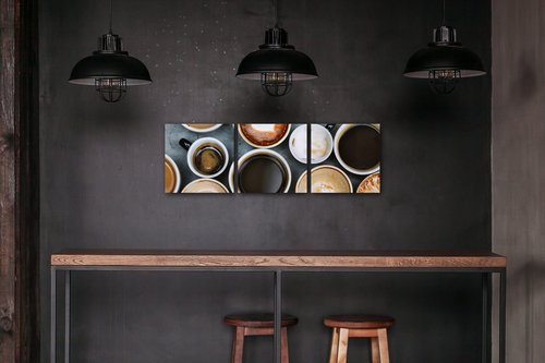 Obraz Druhy kávy - 90 x 30 cm (3 dielny)