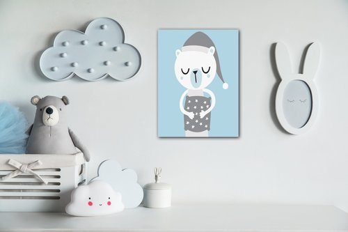 Obraz Sleepy bear - 30 x 40 cm