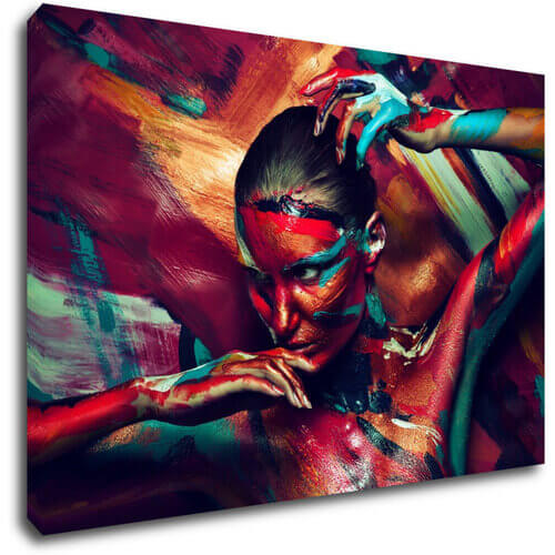 Obraz Farebný portrét ženy - 60 x 40 cm