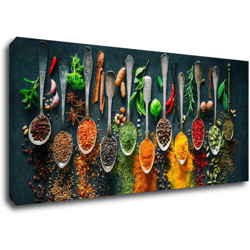 Obraz Korenie na lyžičkách - 90 x 40 cm