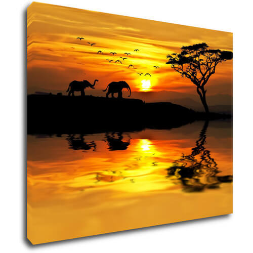 Obraz Safari západ slunce - 90 x 70 cm