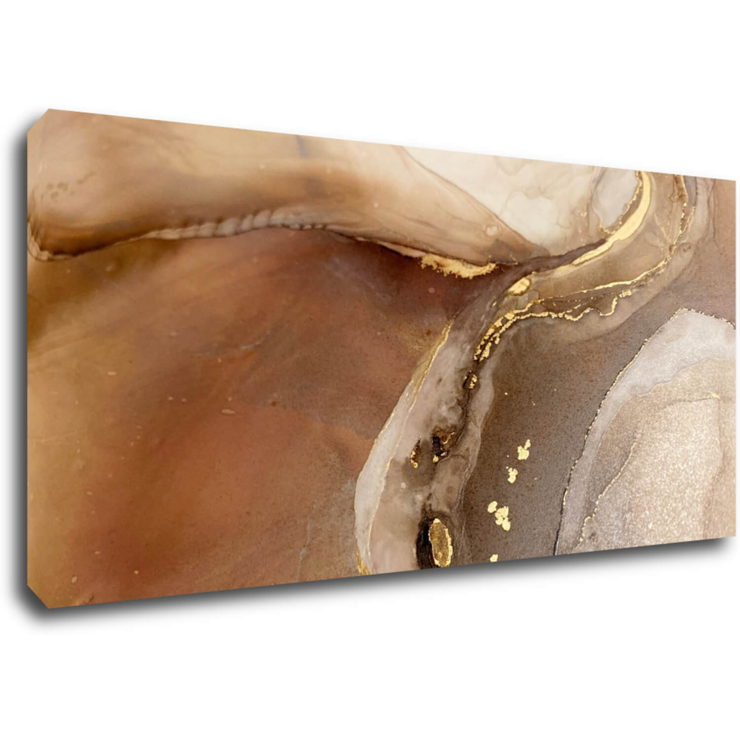 Obraz Abstrakt zlatý mramor - 90 x 40 cm