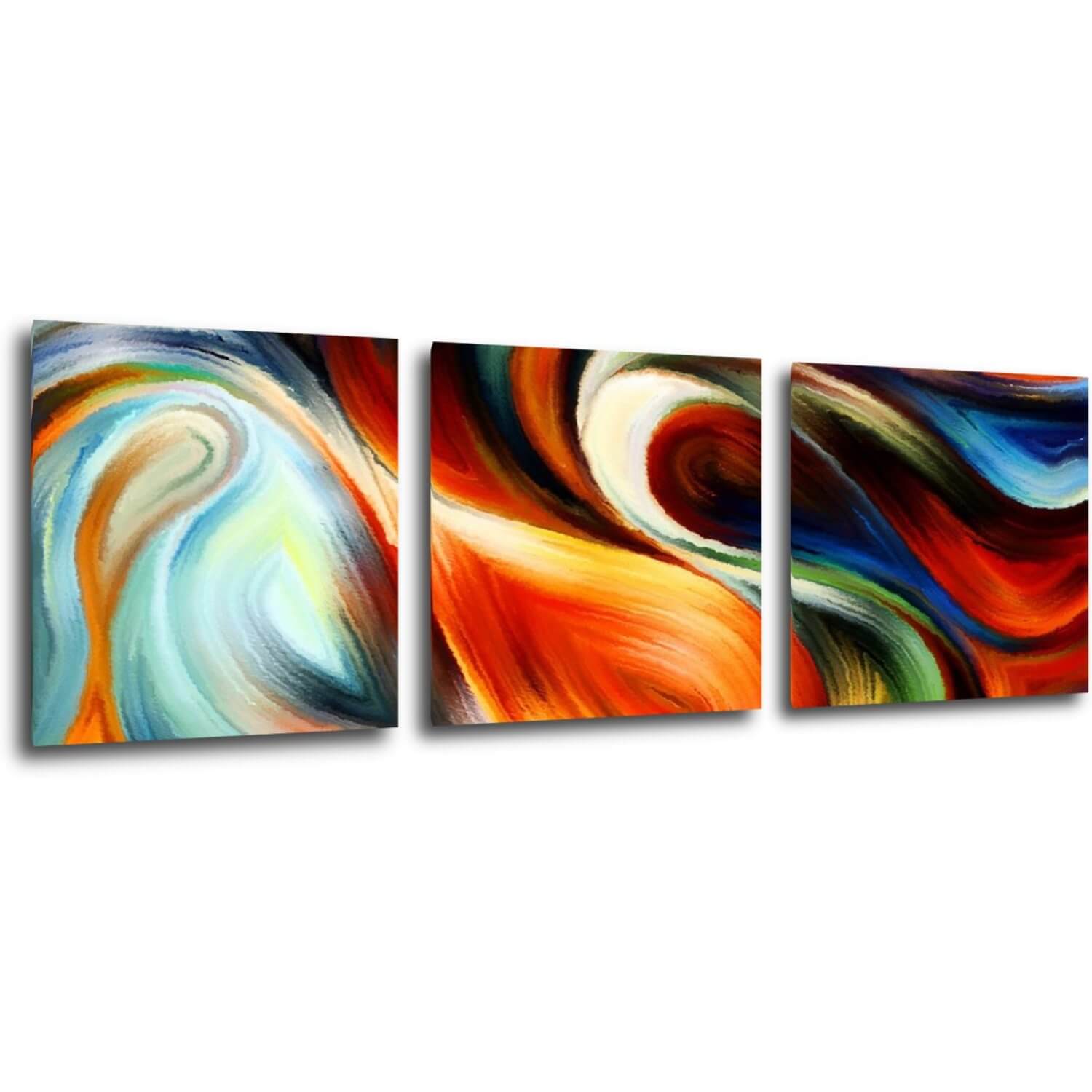 Obraz Pestrofarebný abstrakt - 90 x 30 cm (3 dielny)