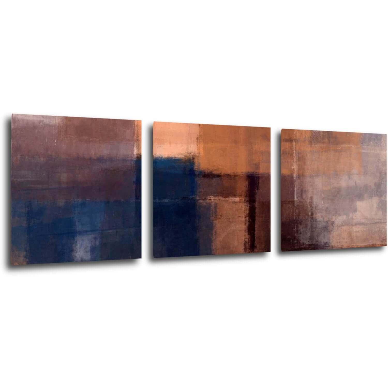 Obraz Kresba abstraktné obdlžníky - 90 x 30 cm (3 dielny)