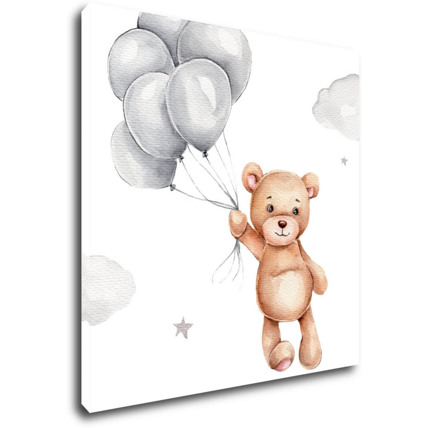 Obraz Medvedík s balóniky - 40 x 40 cm