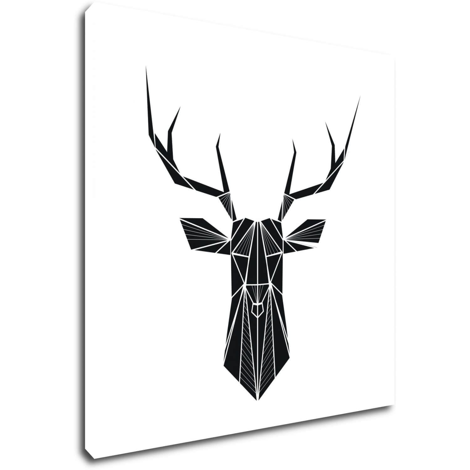 Obraz Abstraktné jeleň na bielom pozadí - 90 x 90 cm