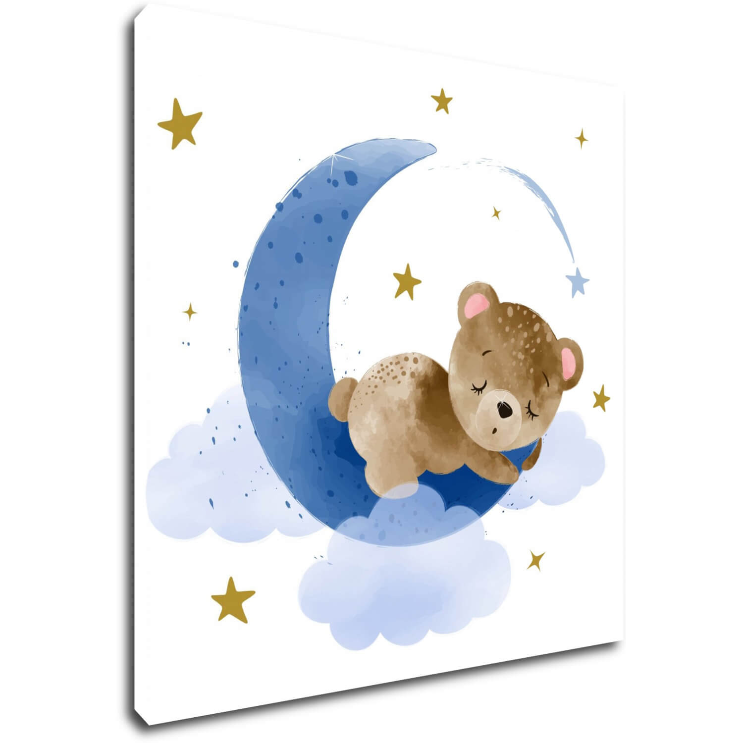 Obraz Medvedík na modrom mesiaci - 40 x 40 cm