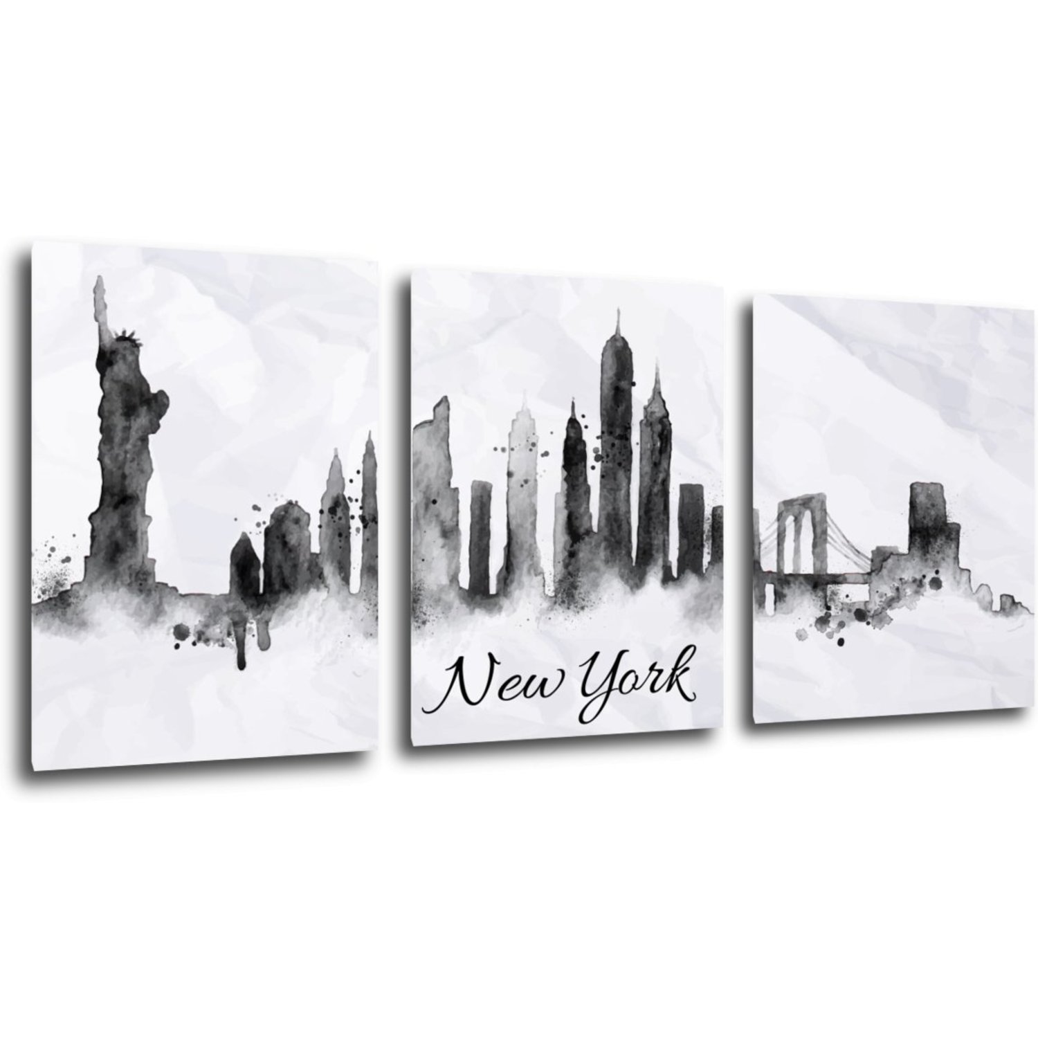 Obraz New York panorama - 90 x 40 cm (3 dielný)